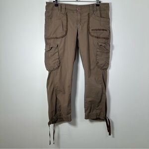 DKNY Women’s Brown Y2K Cargo Capris Size 10